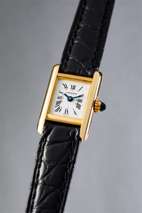 cartier mini tank watch|cartier ladies tank watch small.